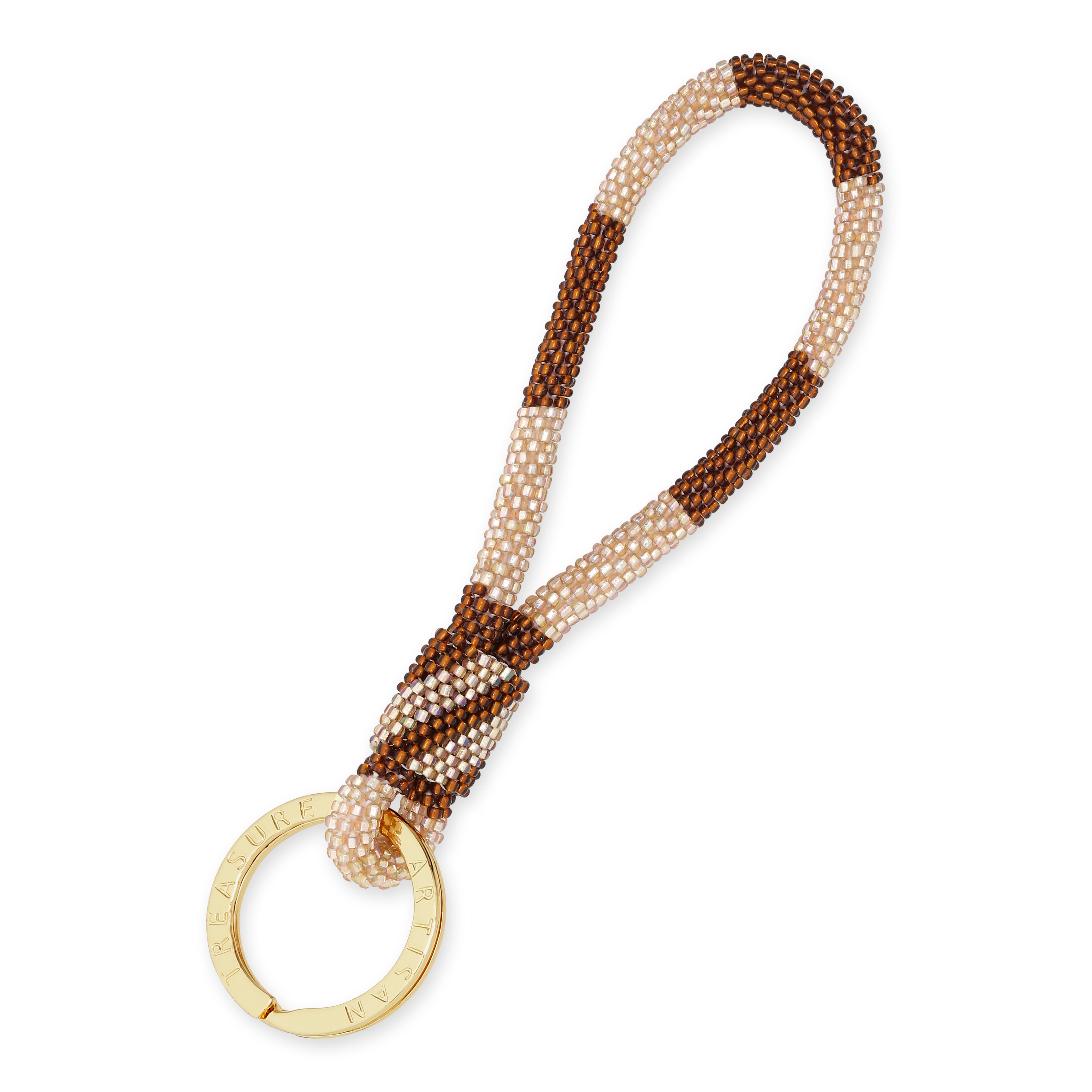 Marron nøglering - gold/brown